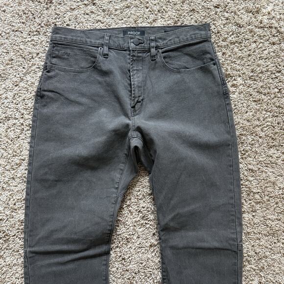 Proof Rover Pants Men’s Size 32x32 Dark Grey Straight Huckberry Stretch Canvas - Picture 7 of 7